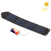 Cargador solar portátil HAWEEL de 14 W, 5 V, 2,4 A, plegable, para viajes al aire libre, recargable, con 4 paneles solares y puerto USB, tamaño: S, 14 W